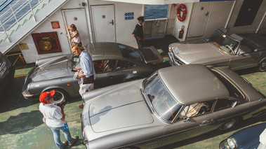 Targa Làrio 2017 - Ferrari 250 GTE gris vue du dessus