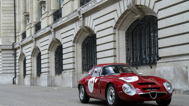 Tour Auto 2012 - Alfa Romeo TZ1 rouge 3/4 avant droit