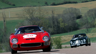 Tour Auto 2012 - Ferrari 250 LM rouge face avant penché