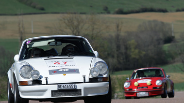 Tour Auto 2012 - Porsche 911 Carrera 2.7 RS blanc face avant