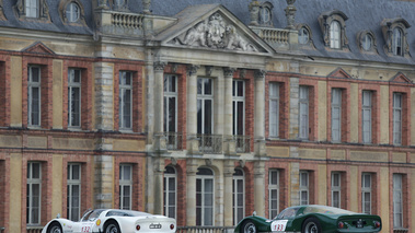 Tour Auto 2013 - Porsche 906 blanc & vert 3/4 arrière gauche