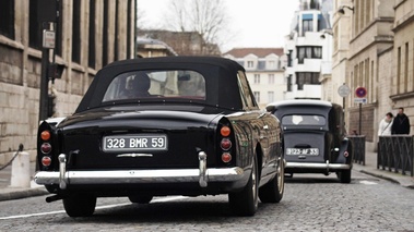 Traversée de Paris 2012 - Bentley S3 Continental DHC noir face arrière