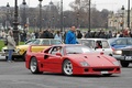 Traversée de Paris 2013 - Ferrari F40 rouge 3/4 avant droit