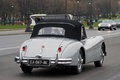 Traversée de Paris 2013 - Jaguar XK140 Roadster gris 3/4 arrière droit