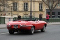 Jaguar Type E Cabriolet rouge 3/4 arrière droit