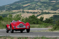 Lancia rouge 3/4 avant droit 