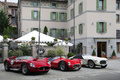 Maserati 300S rouge 3/4 avant droit 