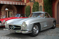 Villa d'Este 2012 - Mercedes 300 SL gris 3/4 avant gauche