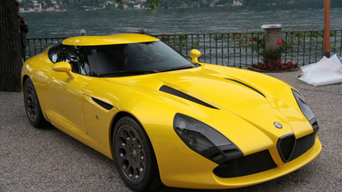 Villa d'Este 2013 - Alfa Romeo TZ3 Stradale jaune 3/4 avant droit