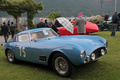 Villa d'Este 2013 - Ferrari bleu 3/4 avant droit penché