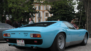 Villa d'Este 2013 - Lamborghini Miura SV bleu 3/4 arrière droit