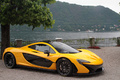 Villa d'Este 2013 - McLaren P1 jaune 3/4 avant droit