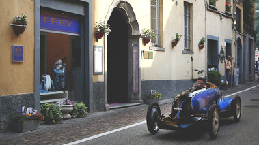 Villa d'Este 2017 - ancienne bleu/noir 3/4 avant gauche filé