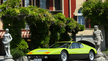 Villa d'Este 2017 - Ferrari 512 BBi vert/noir 3/4 avant gauche