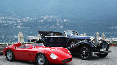 Villa d'Este 2017 - Maserati rouge & Mercedes bleu 