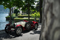 Villa d'Este 2018 - Bugatti Type 35 rouge/blanc 3/4 avant gauche