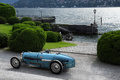 Villa d'Este 2018 - Bugatti Type 59 Grand Prix bleu 3/4 arrière gauche vue de haut