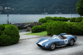 Villa d'Este 2018 - Ferrari 335 Sport anthracite/blanc 3/4 avant gauche vue de haut