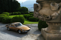 Villa d'Este 2018 - Ferrari 500 Superfast marron 3/4 avant droit vue de haut