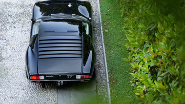 Villa d'Este 2018 - Lamborghini Miura SV noir face arrière vue de haut