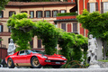 Villa d'Este 2018 - Lamborghini Miura SV rouge/doré 3/4 avant droit