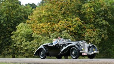 Windsor Castle Concours of Elegance 2016 - Audi Front UW 225 Erdmann Rossi Roadster noir 3/4 avant droit