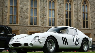 Windsor Castle Concours of Elegance 2016 - Ferrari 250 GTO blanc 3/4 avant gauche