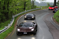 Lamborghini Aventador LP700-4 marron face avant vue de haut