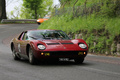 Lamborghini Miura bordeaux 3/4 avant droit filé