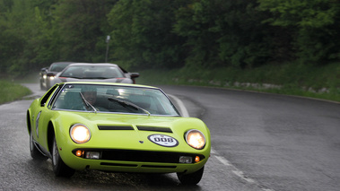 Lamborghini Miura vert 3/4 avant droit