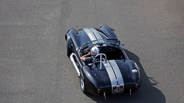 Shelby Cobra 427 noir 3/4 arrière gauche vue de haut