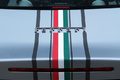 Cars & Coffee Paris - Mars 2012 - Ferrari 360 Modena kit CS gris logos capot moteur debout