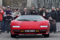 Cars & Coffee Paris - Mars 2012 - Lamborghini Countach rouge face avant