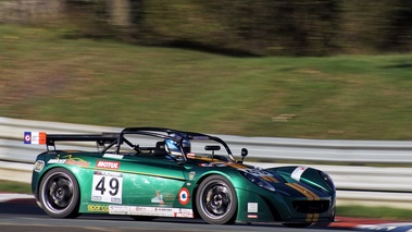 Lotus 2-Eleven vert 3/4 avant droit filé