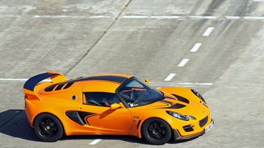 Lotus Exige Cup 260 orange 3/4 avant droit filé