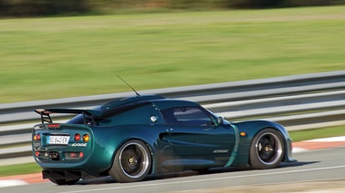 Lotus Exige S1 vert 3/4 arrière droit filé penché