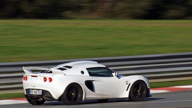 Lotus Exige S2 blanc 3/4 arrière droit filé