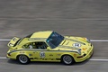 Porsche 911 Carrera 2.7 RS jaune 3/4 avant droit filé