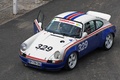 Porsche 911 Carrera rothmans 3/4 avant gauche vue de haut