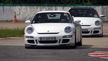 Porsche 997 GT3 blanc face avant
