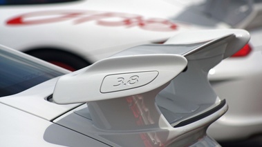Porsche 997 GT3 MkII blanc logo aileron
