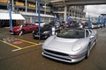 Jaguar XJ220 gris 3/4 avant gauche