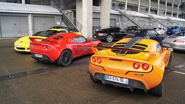 Lotus Exige S2 Cup 260 orange 3/4 arrière droit