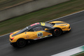 Ferrari Finali Mondiali 2011 - Mugello - 458 Challenge jaune/noir filé penché vue de haut