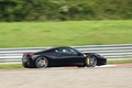 GT Prestige 2012 - Montlhéry - Ferrari 458 Italia noir 3/4 arrière droit filé
