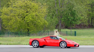 GT Prestige 2012 - Montlhéry - Ferrari Enzo rouge profil