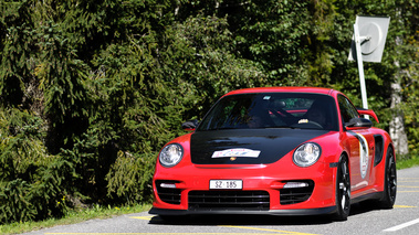 GT Rally 2011 - Porsche GT2 RS rouge 3/4 avant gauche