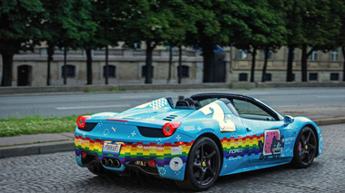 Ferrari 458 Spider 3/4 arrière droit