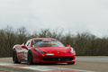 Rallye de Paris GT 2012 - Ferrari 458 Challenge rouge 3/4 avant droit filé