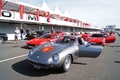 Rendez-Vous Ferrari à Montlhéry 2011 - Ferrari 275 GTB SWB anthracite 3/4 avant gauche porte ouverte